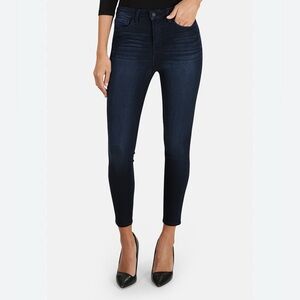 Margot High Rise Skinny Cropped Jeans Sz 25 Marino Blue